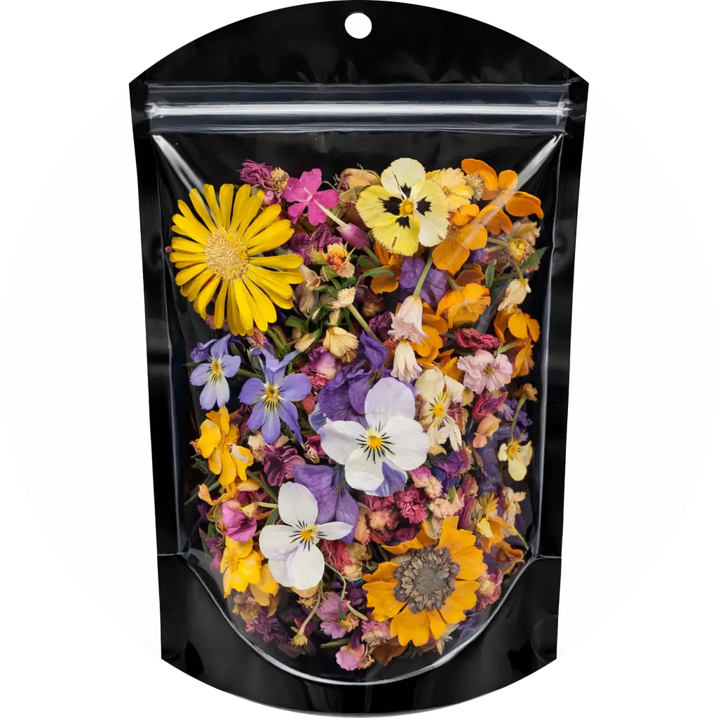 Diverse eetbare bloemmengsels 25 g 2 ass  verp 12