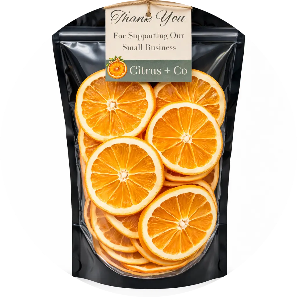 Luxe gedroogde sinaasappelgarnituur 25 g verp 12