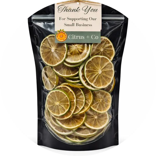 Luxe gedroogde limoen-garnituur 25 g verp 12