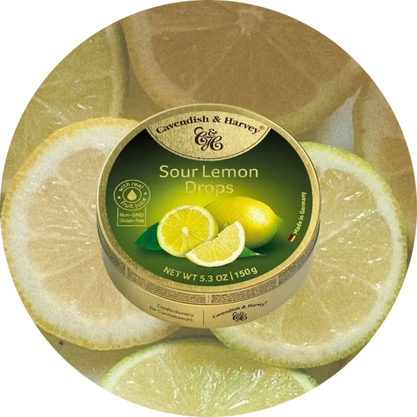 CAVENDISH & HARVEY SOUR LEMON DROPS 9X200G Art nr. 53407
