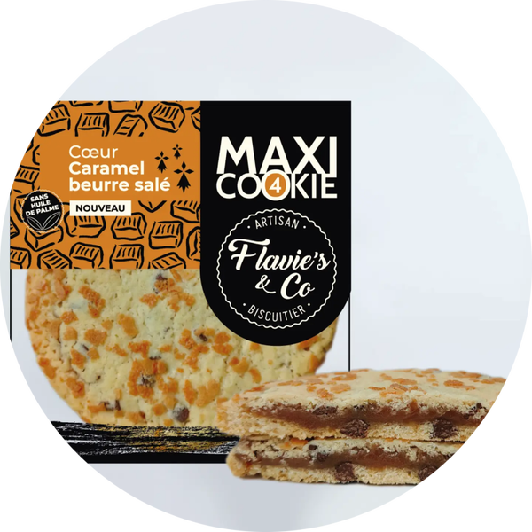 Maxi koekjes  hart met gezouten karamel Verp 56