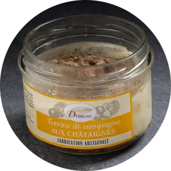 Landelijke terrine met kastanjes 340g verp 12