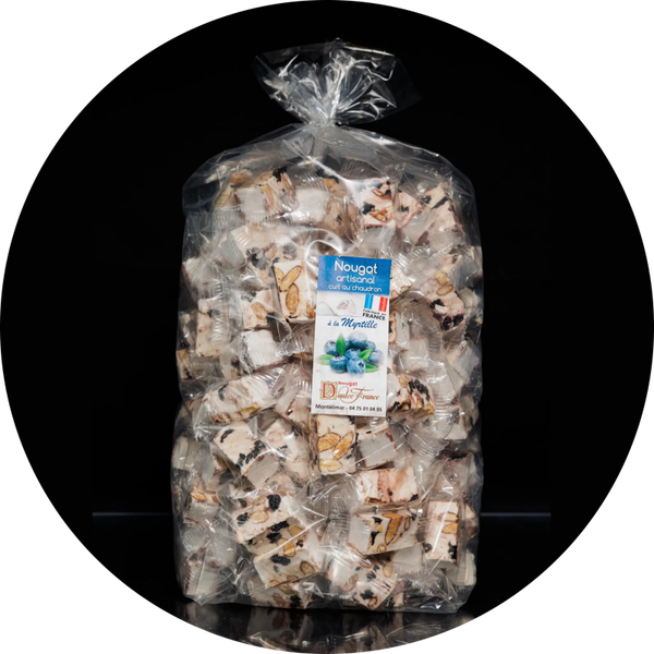 Losse Zak 2 Kg Zachte Nougat Met Bosbessen Verp 6