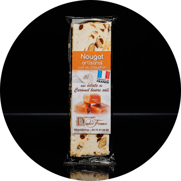 50 g zachte nougatreep met karamelchips Verp 12