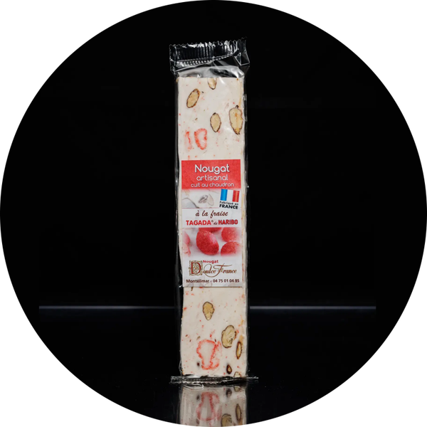 Haribo Tagada aardbei zachte nougat 100 g reep  Rep 12