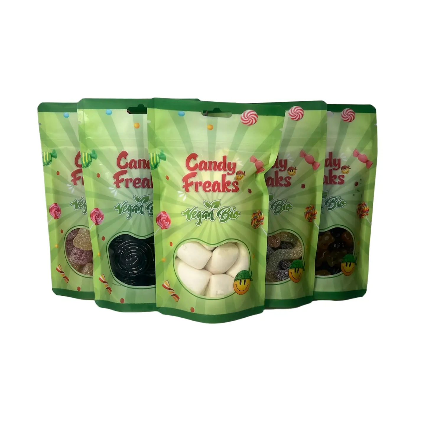 Candy Freaks - Vegan en Biologisch snoep  5x 6 stuks 30