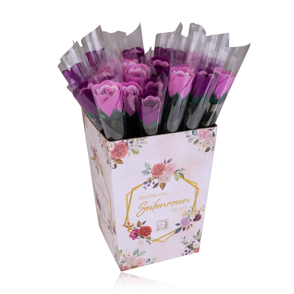 Badrozen in display 24 stuks, zeeprozen/badbloemen Verp 6