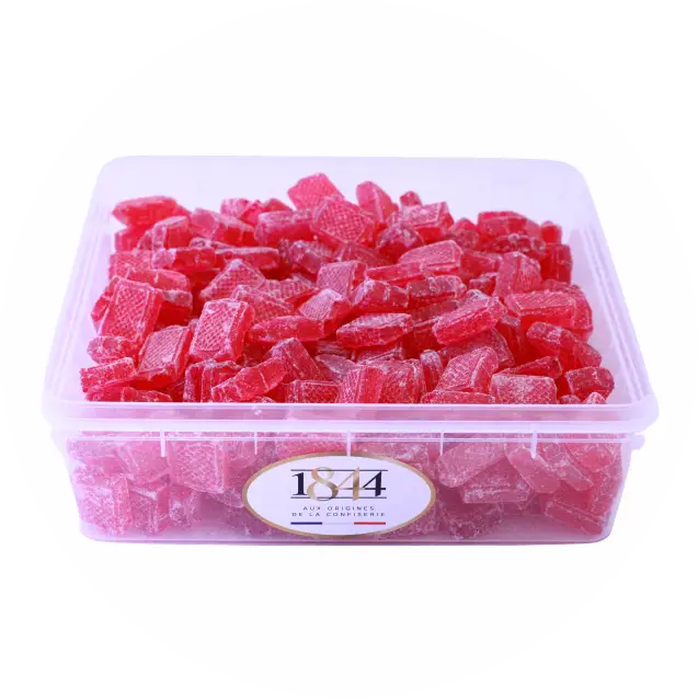 Vierkante klaproos snoepjes - 1 kg Verp 12