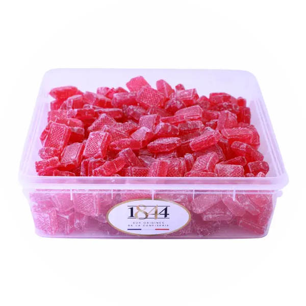 Vierkante klaproos snoepjes - 1 kg Verp 12