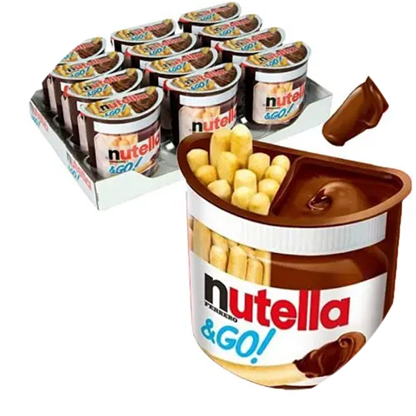FERRERO Nutella Nut'n Go: Nutella met knapperige graanstaafjes Verp 12