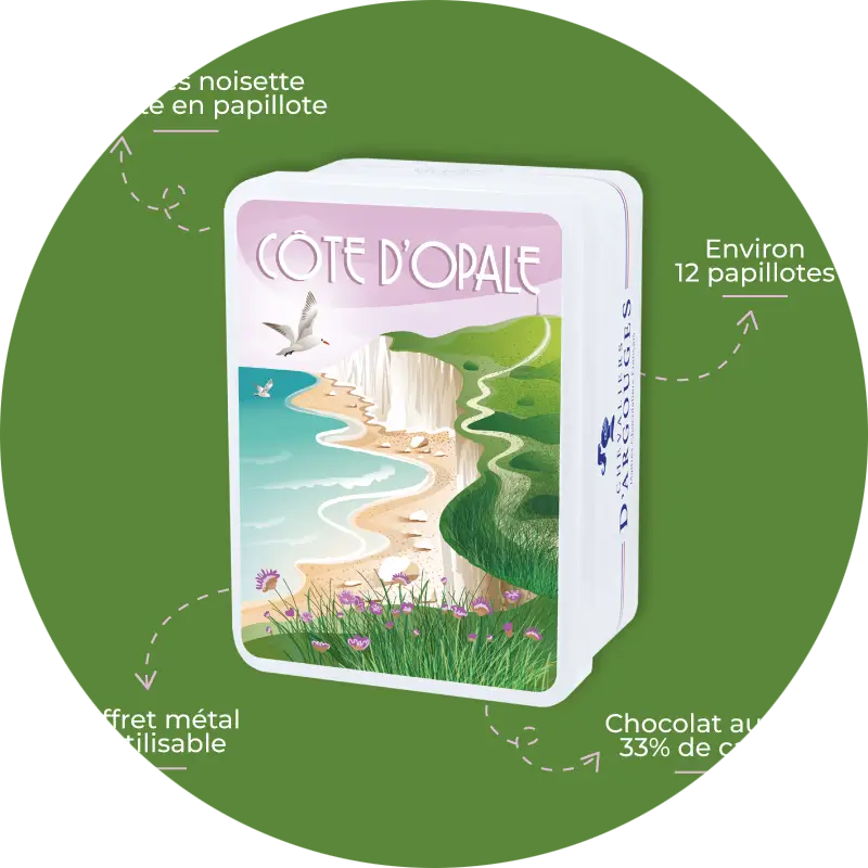 OPAL COAST BOX - HAZELNUT BITES MELKCHOCOLADE 33% Verp 24