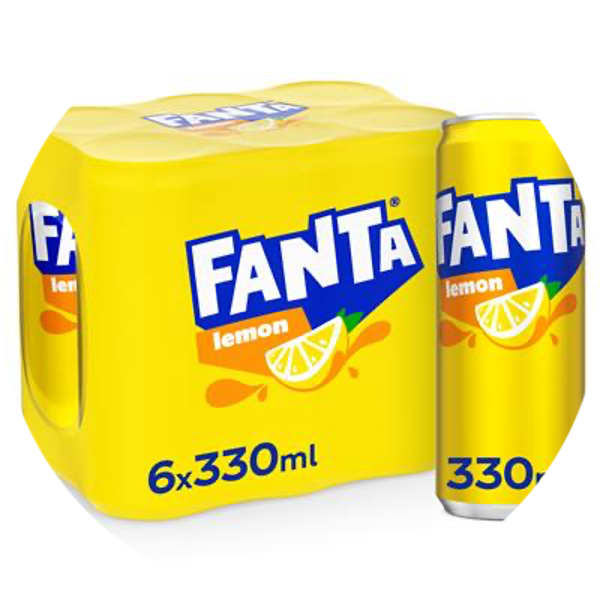 FANTA LEMON SLEEK CANS 4X33CL 6-PACK Art nr. 52369
