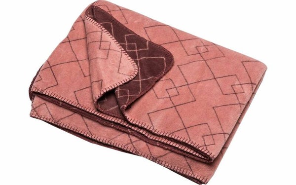 Plaid SAVONA blanket graphic red