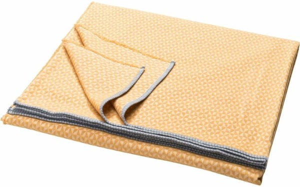 Plaid RIVA bedspread small graphic pattern allover gold