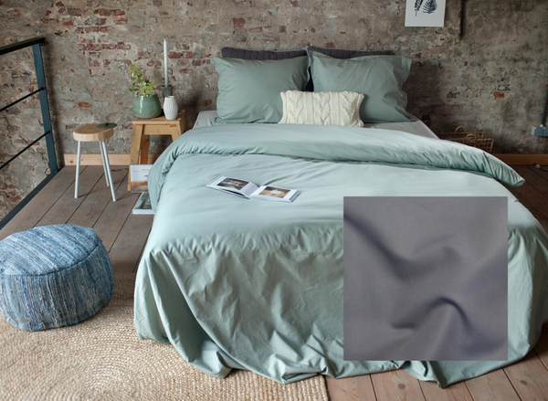 Dommelin dekbedovertrek Uni percaline grijs