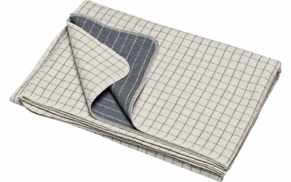 Plaid SILVRETTA flanel katoen ruitjes offwhite