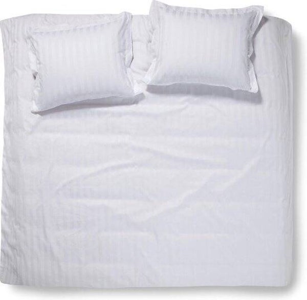 Dekbedovertrek Damai Linea White Katoen Satijn