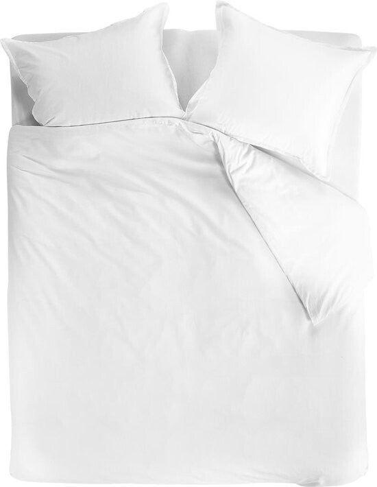 Dekbedovertrek Beddinghouse Blanca White Katoen satijn