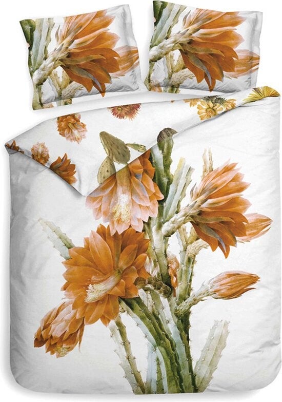 Heckett Lane Dekbedovertrek Kaisa White katoensatijn