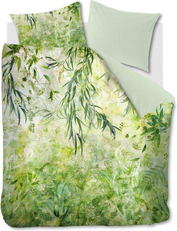 Dekbedovertrek kardol giverny green katoen satijn