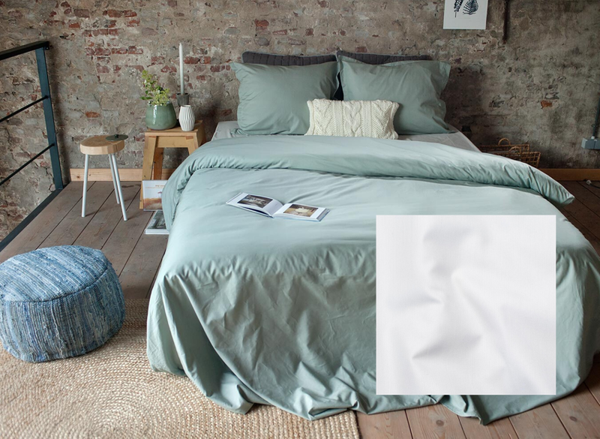 Dommelin dekbedovertrek Uni percaline wit