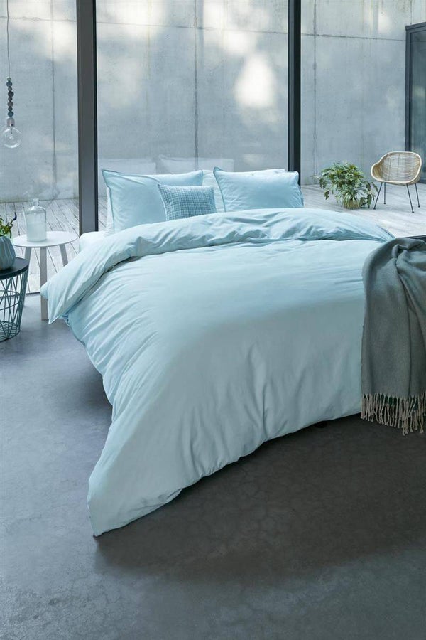 Beddinghouse dekbedovertrek Organic Basic Mint Green