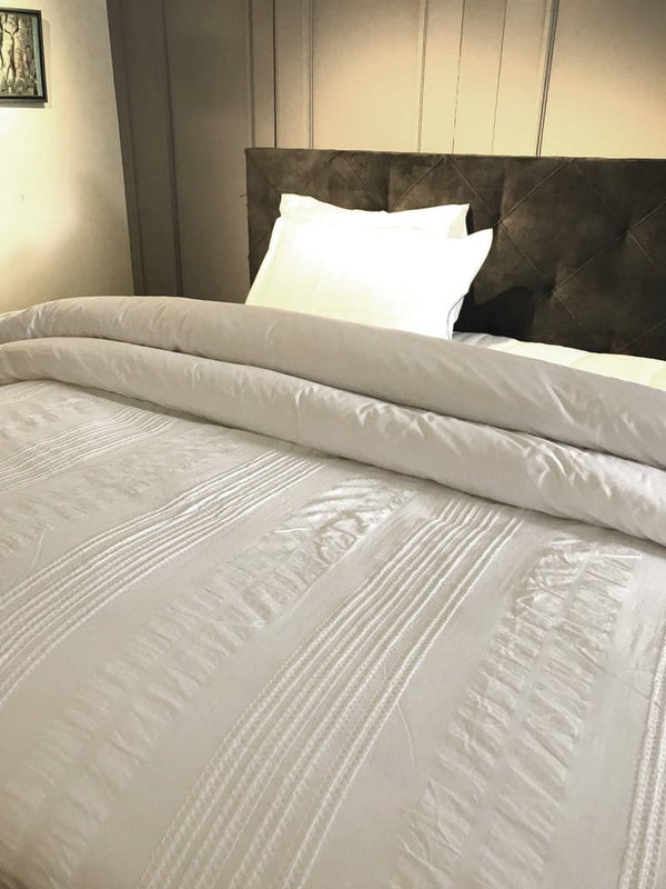 Dommelin dekbedovertrek Hanna percaline wit