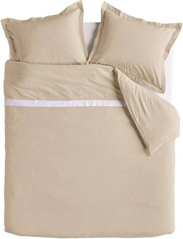Dekbedovertrek Riviéra Maison Ease Sand Katoen Linnen