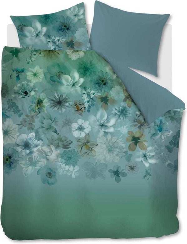 Beddinghouse Dekbedovertrek Lou Blue Green katoen