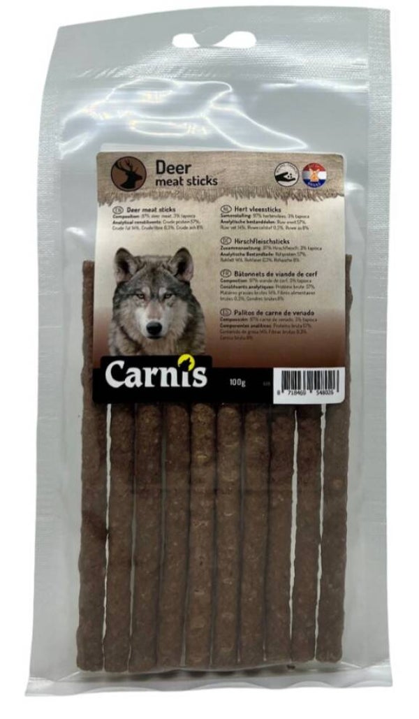 Hert vleessticks 100g