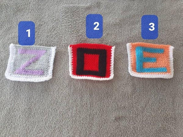 Lettre "ZOE" pour decoration murale