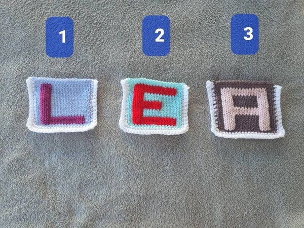 Lettre "LEA" pour decoration murale