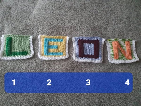 Lettre "LEON" pour decoration murale