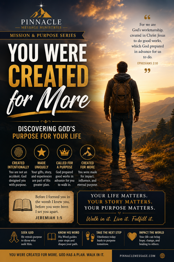You Were Created for more
