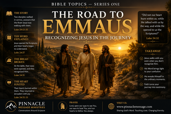 Bible Topics series one - Recognizing Jesus in the Journey
