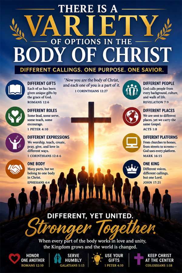 There Is a Variety of Options in the Body of Christ