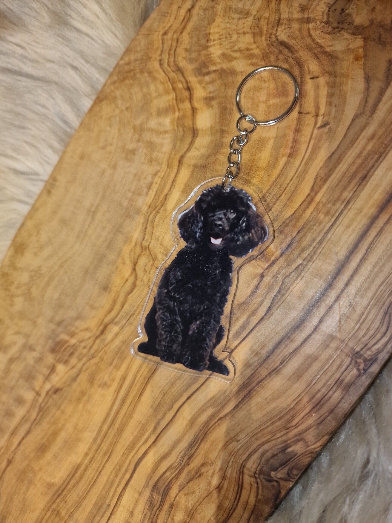 Honden sleutelhanger Konings poedel
