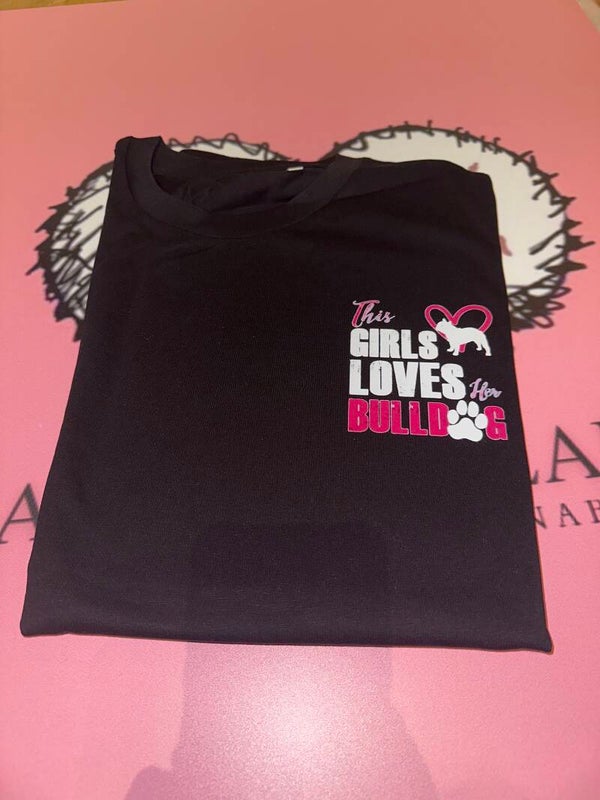 This girl loves bulldogs