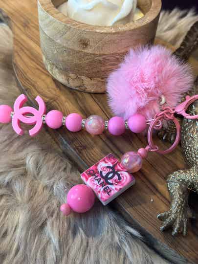 Tassenhanger CC pink Fluff