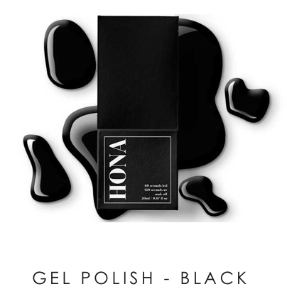 HONA Gel Polish - Black
