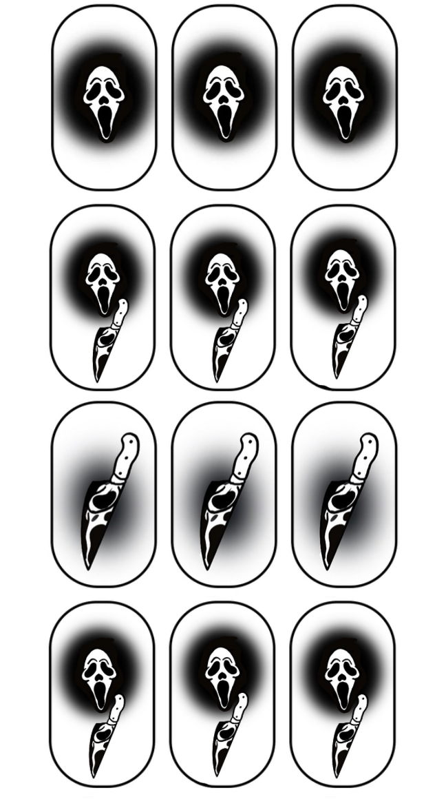Halloween Special Scream airbrush effect CLEAR