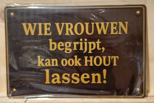 Metaalbordje Vrouwen