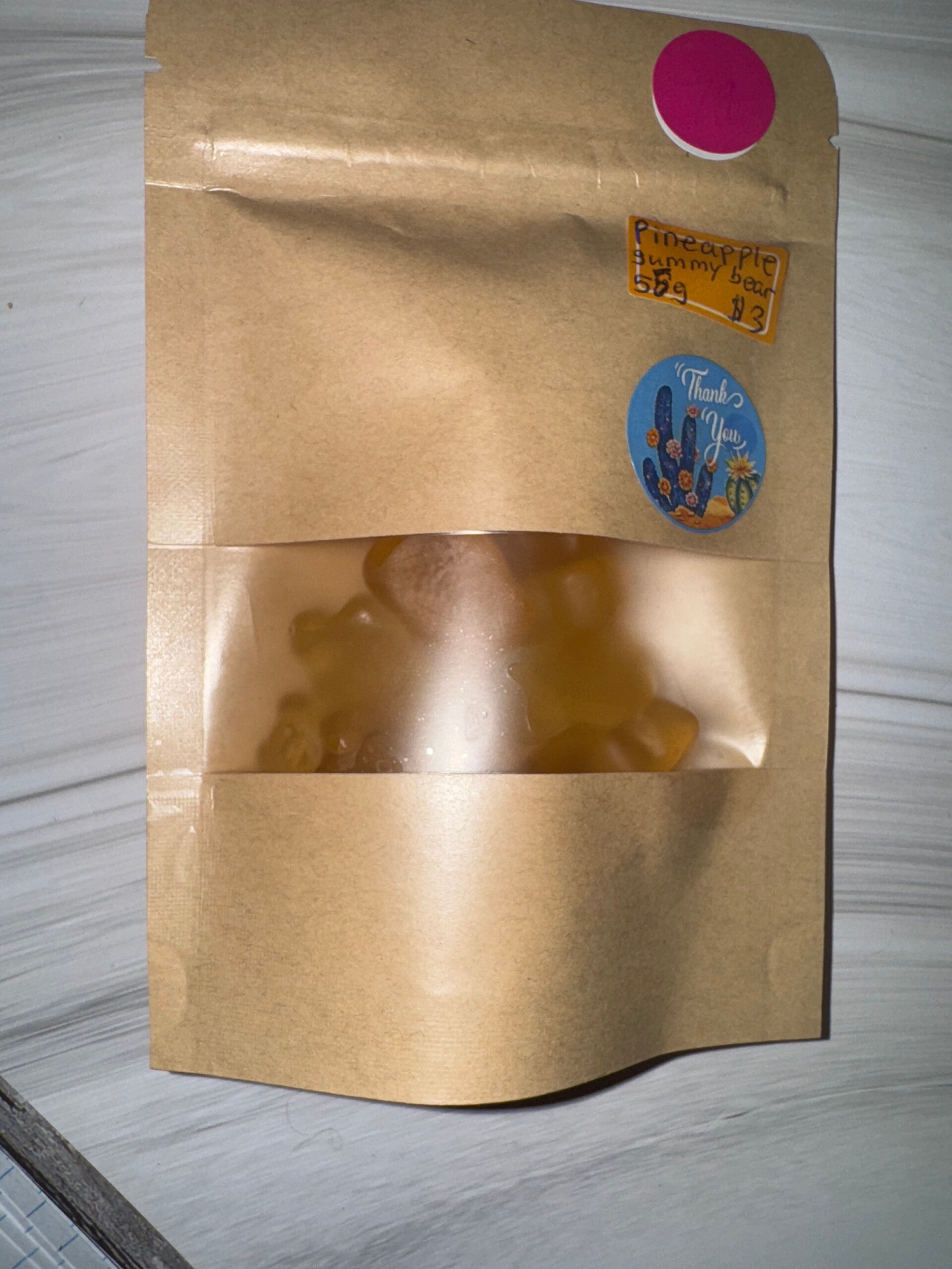 Pineapple gummy bears