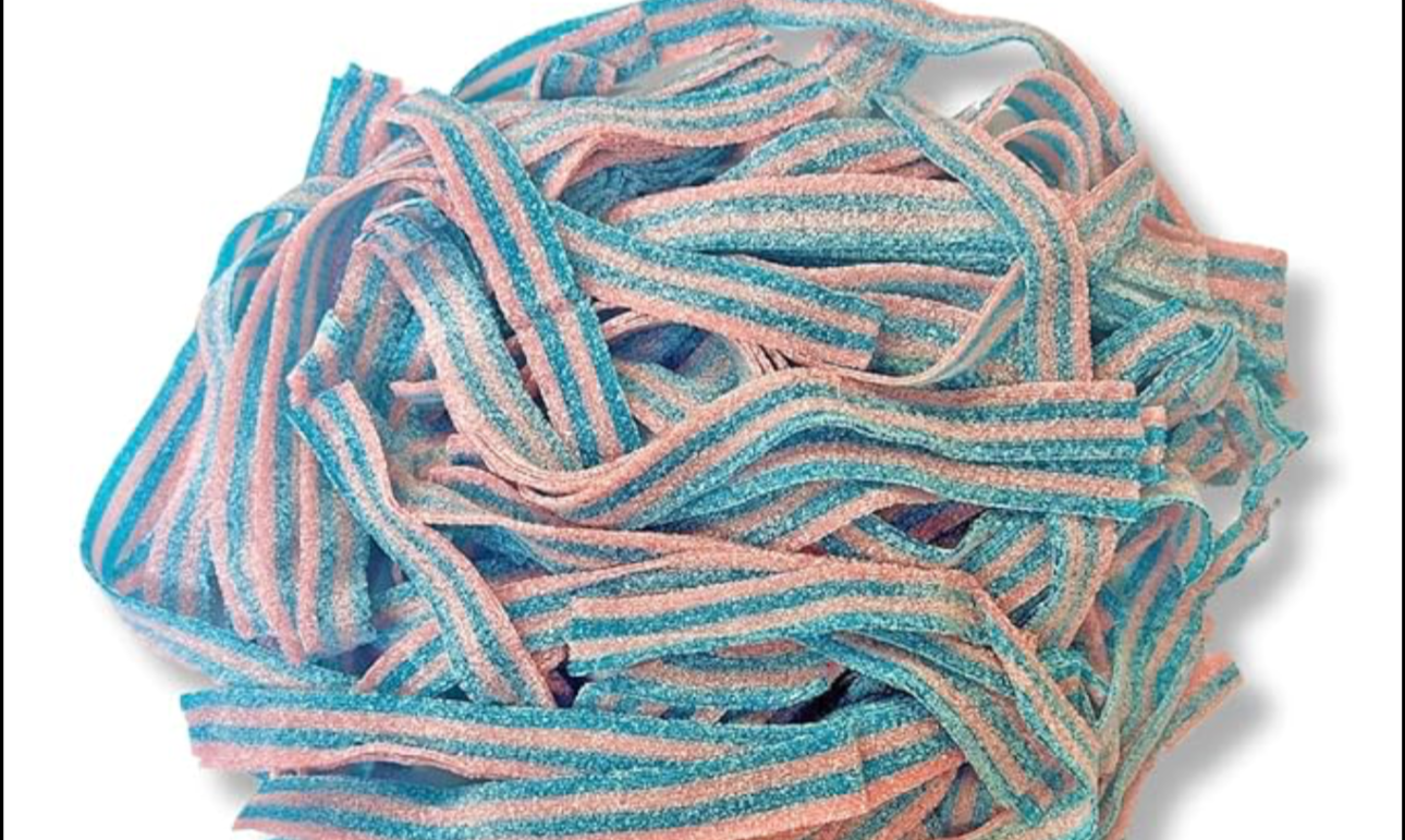 Cotton candy sour belts 75 grams