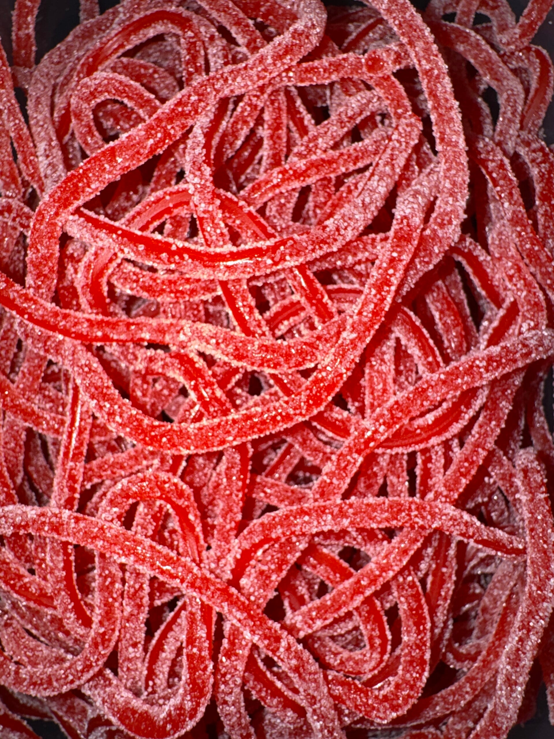 Sour strawberry laces