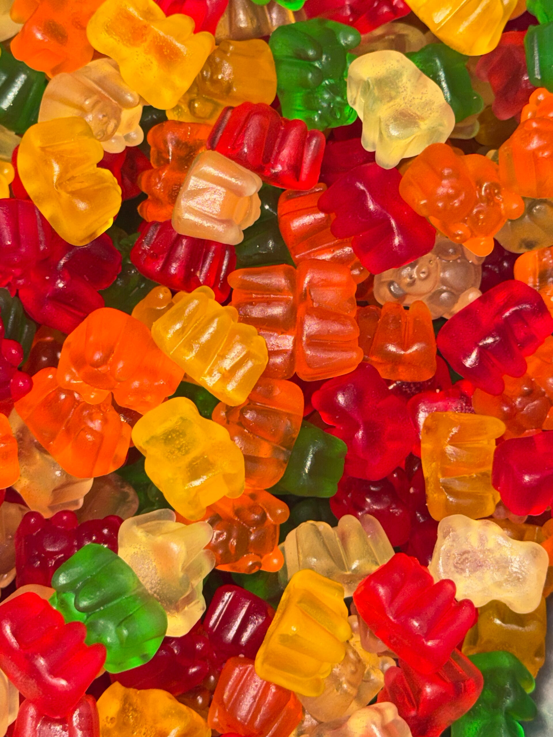 Gummy bears.                 (HALAL)