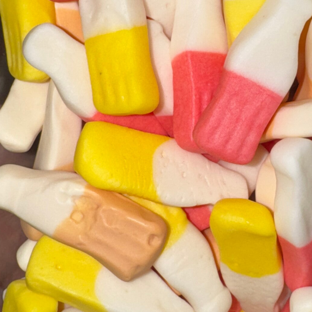 Assorted  frosty bottles