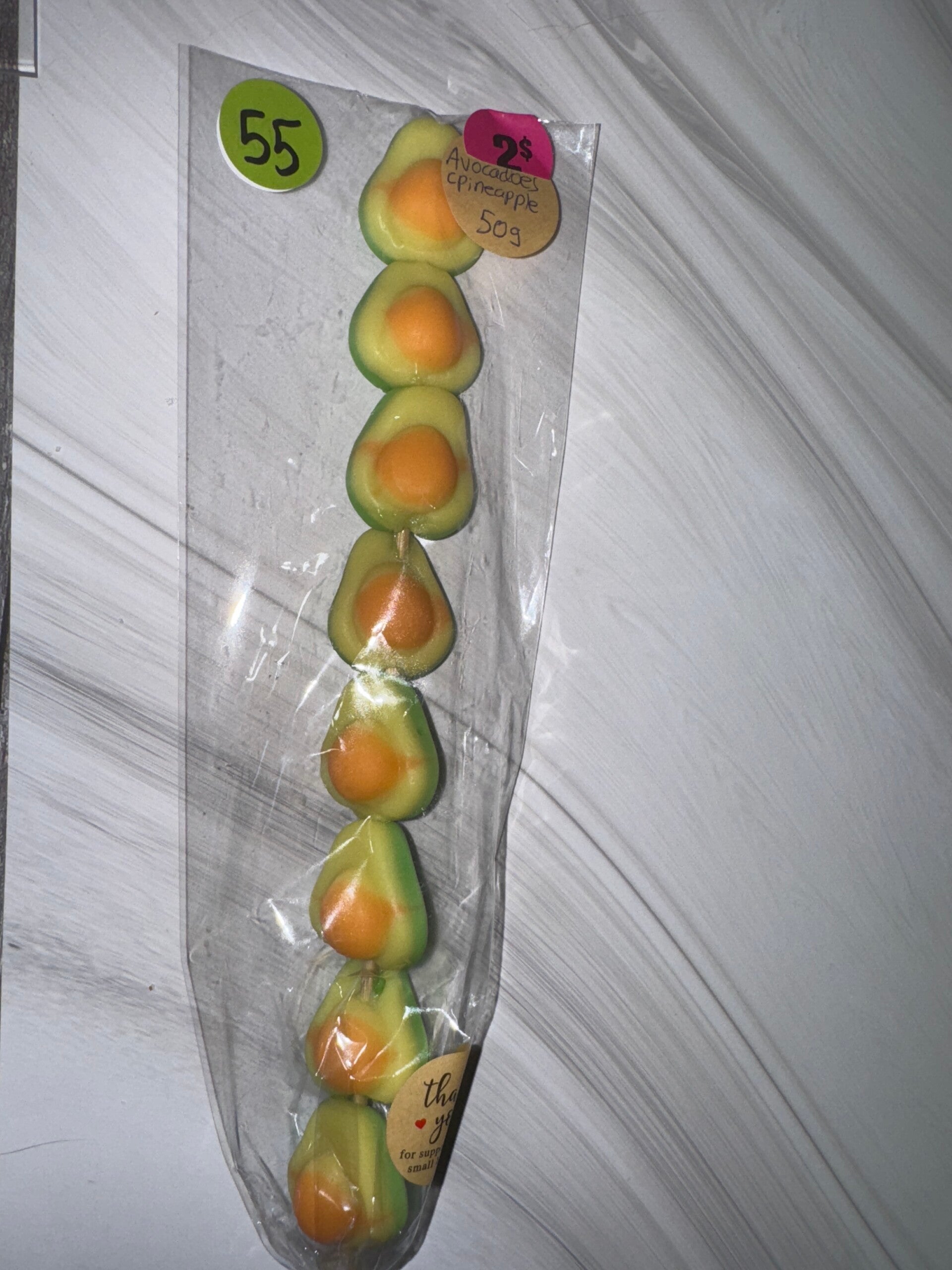 Avocados  lollipop (pineapple)