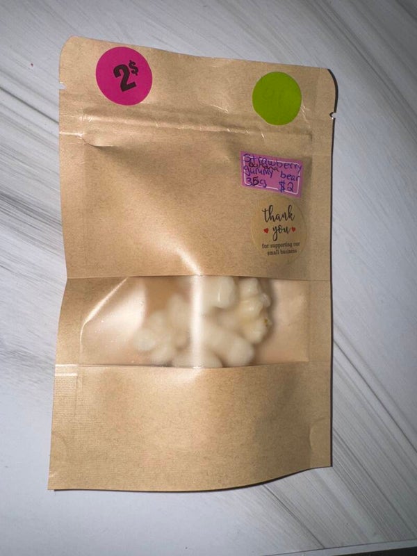 Strawberry gummy bears