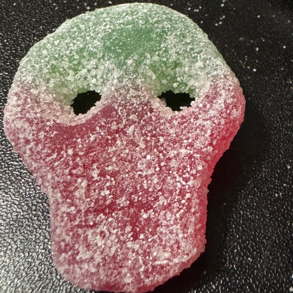 Watermelon skulls.  Large.  (Halal). (Vegan). (Gluten free)